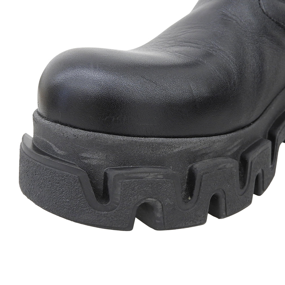 ALOHAS excellent condition side-gore Chelsea chunky boots women's black 38 shoes