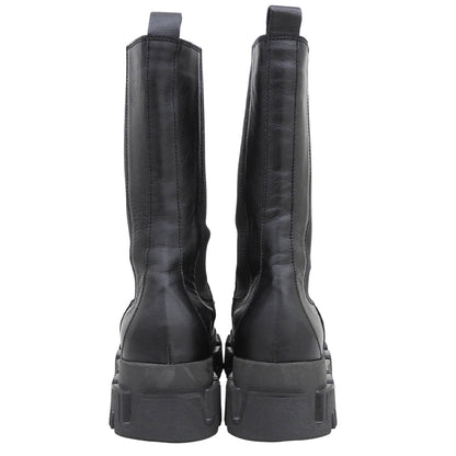 ALOHAS excellent condition side-gore Chelsea chunky boots women's black 38 shoes