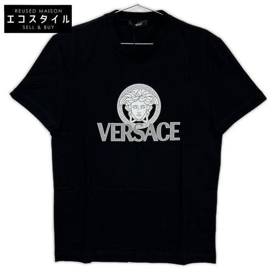 ﾒﾄﾞｩｰｻ ﾓﾁｰﾌ ﾛｺﾞﾌﾟﾘﾝﾄ ｺｯﾄﾝｼﾞｬｰｼﾞｰ Tｼｬﾂ トップス M メンズ