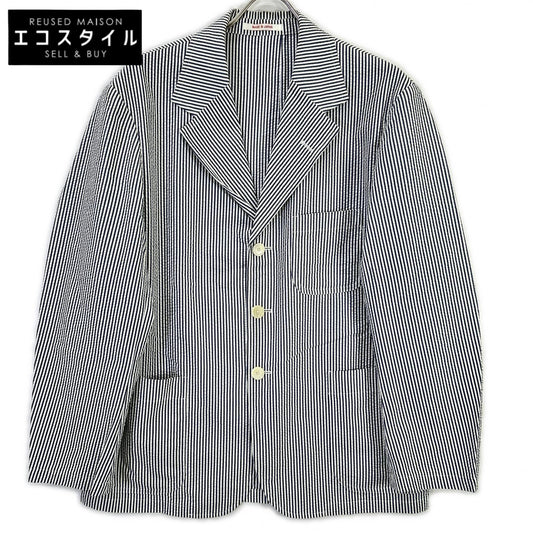 J.PRESS ジェイプレス ホワイト ストライプシャツジャケット ジャケット