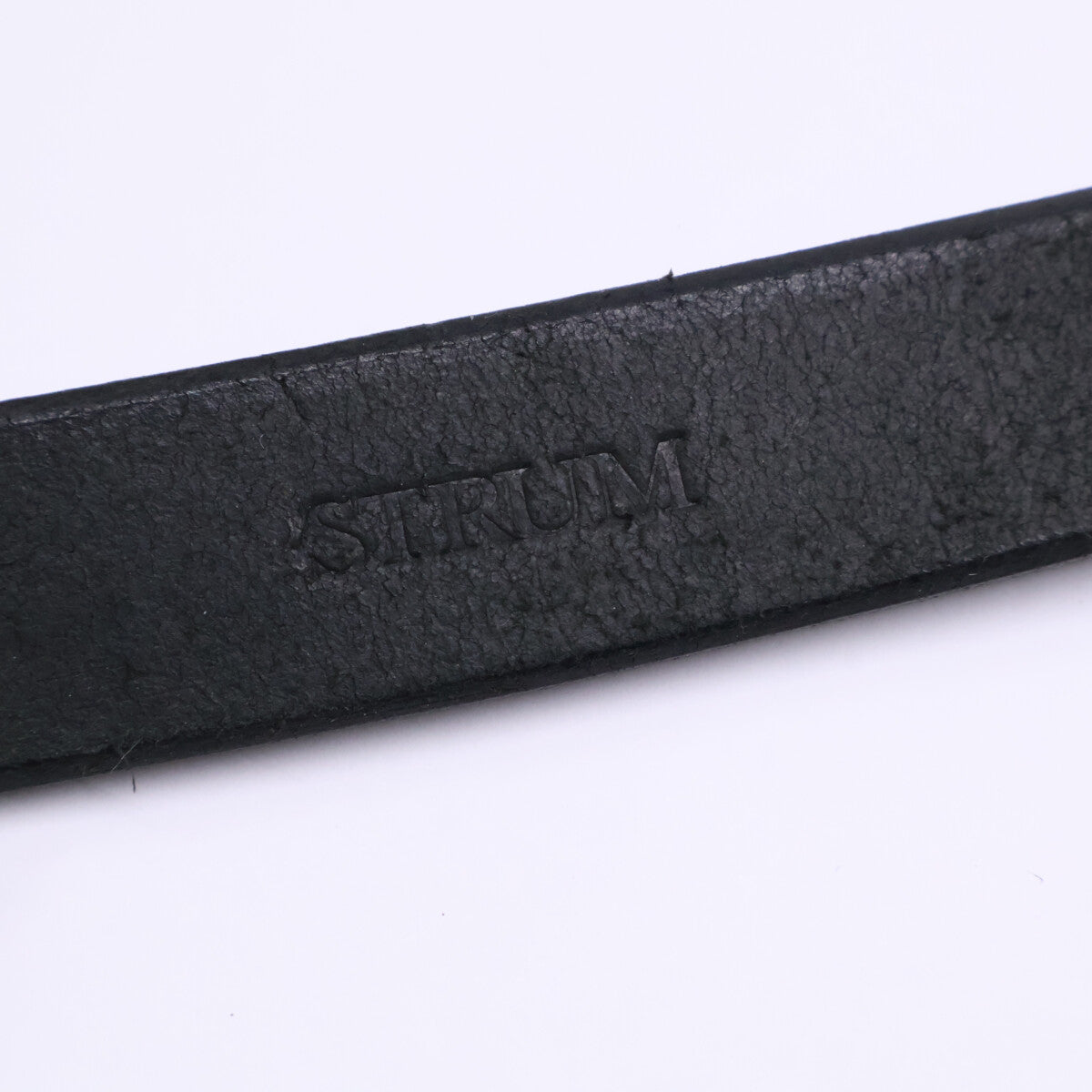 STRUM ストラム 美品 フルタンニンピット鞣し ステアハイド ベンズ クロスカスタム ナローベルト ベルト