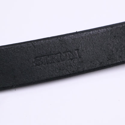 STRUM ストラム 美品 フルタンニンピット鞣し ステアハイド ベンズ クロスカスタム ナローベルト ベルト