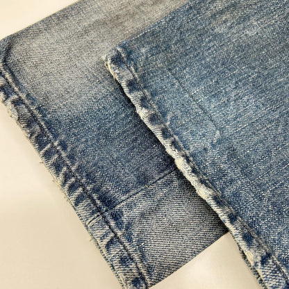 ISAMU KATAYAMA BACKLASH Blue 1308-07 Button Fly Distressed Skinny Pants Bottoms