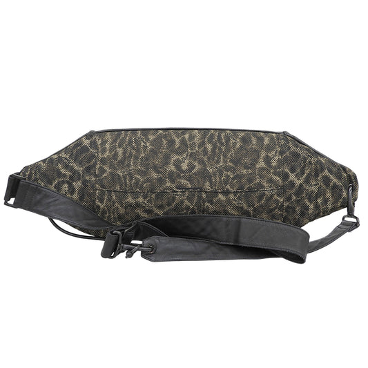 Roen ロエン カウレザー スカルボタン ボディバッグ メンズ ブラック ボディバッグ