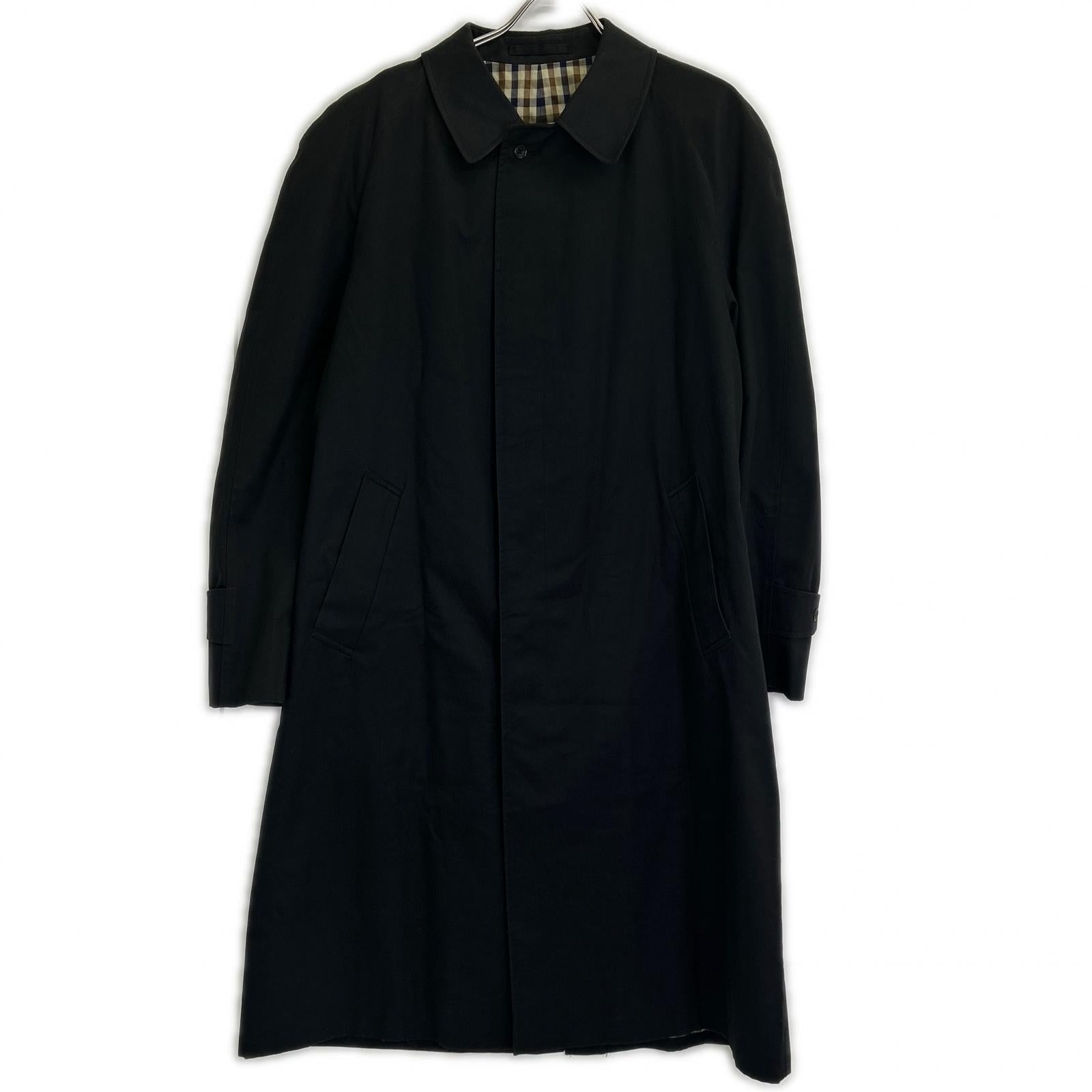 Aquascutum 雅格狮丹 225701 海军蓝 英国制造 Aqua5 束腰风衣 大衣