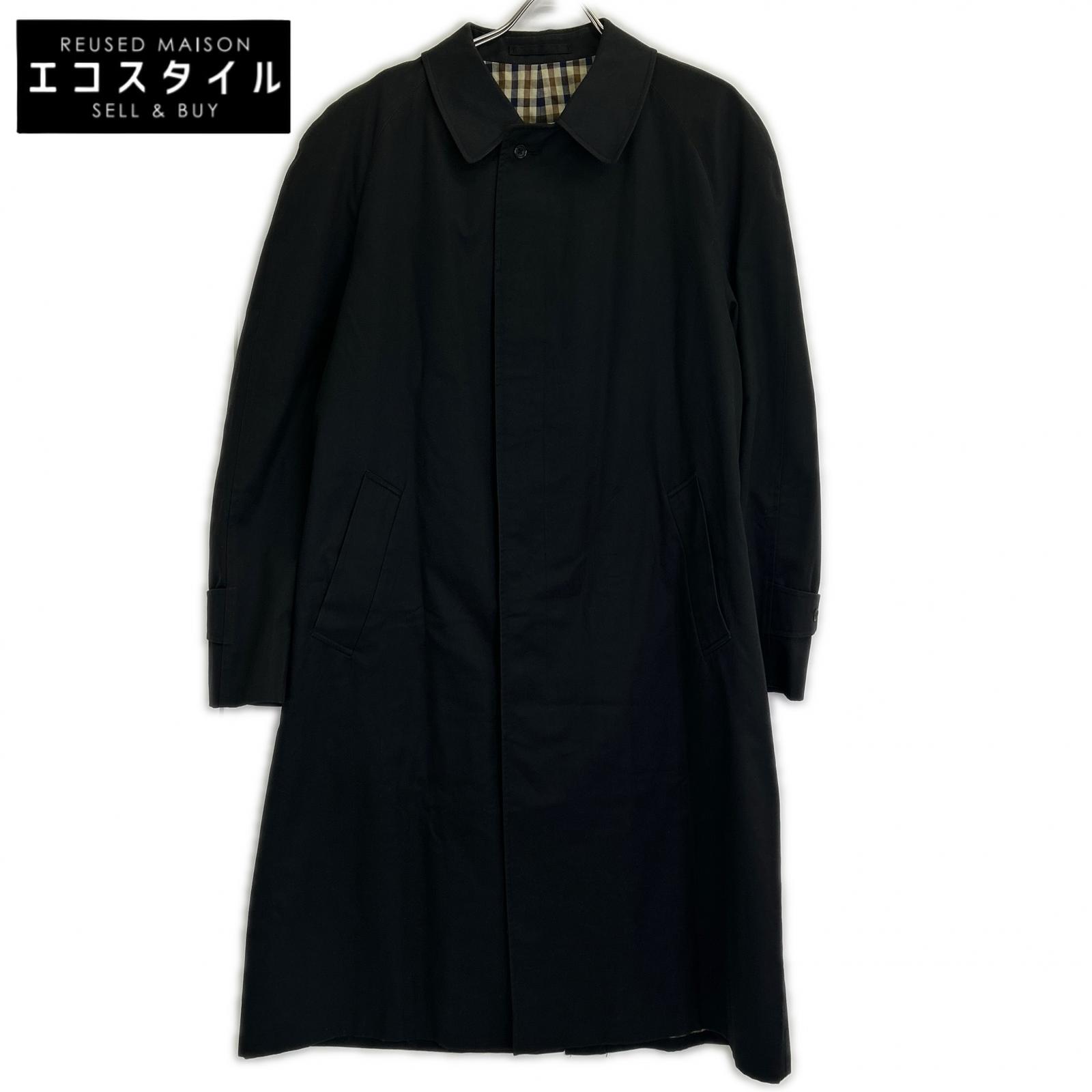 Aquascutum 雅格狮丹 225701 海军蓝 英国制造 Aqua5 束腰风衣 大衣