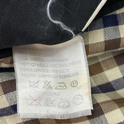 Aquascutum 雅格狮丹 225701 海军蓝 英国制造 Aqua5 束腰风衣 大衣