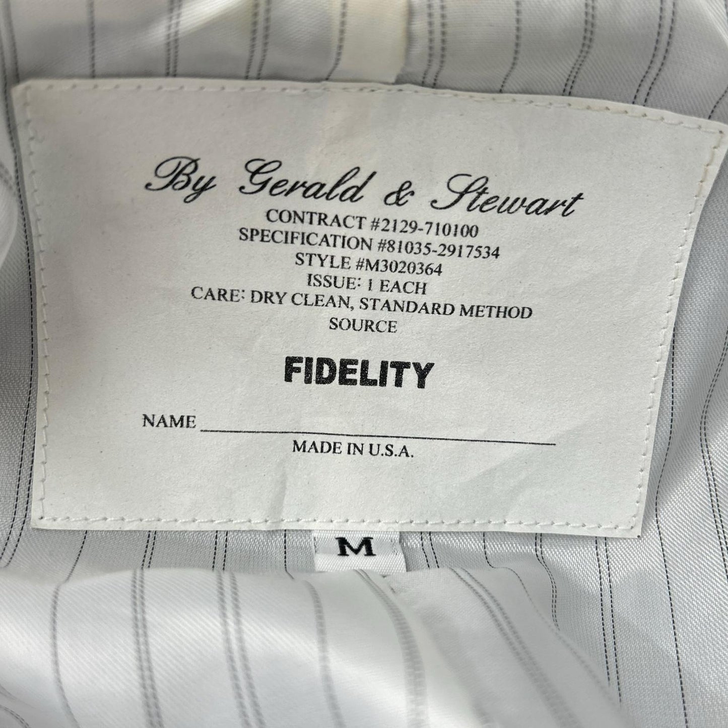 FIDELITY フェデリティー ダークネイビー USA製 3つ金ボタン 紺ブレザー ジャケット