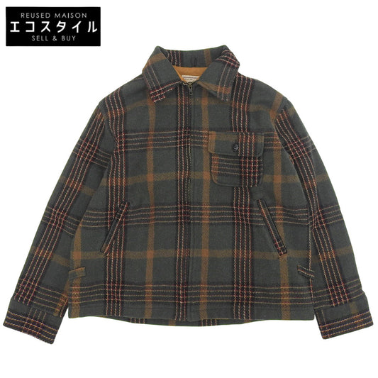 WOOLRICH ウールリッチ オールド チェック柄 ジャケット メンズ L グリーン 90's ジャケット