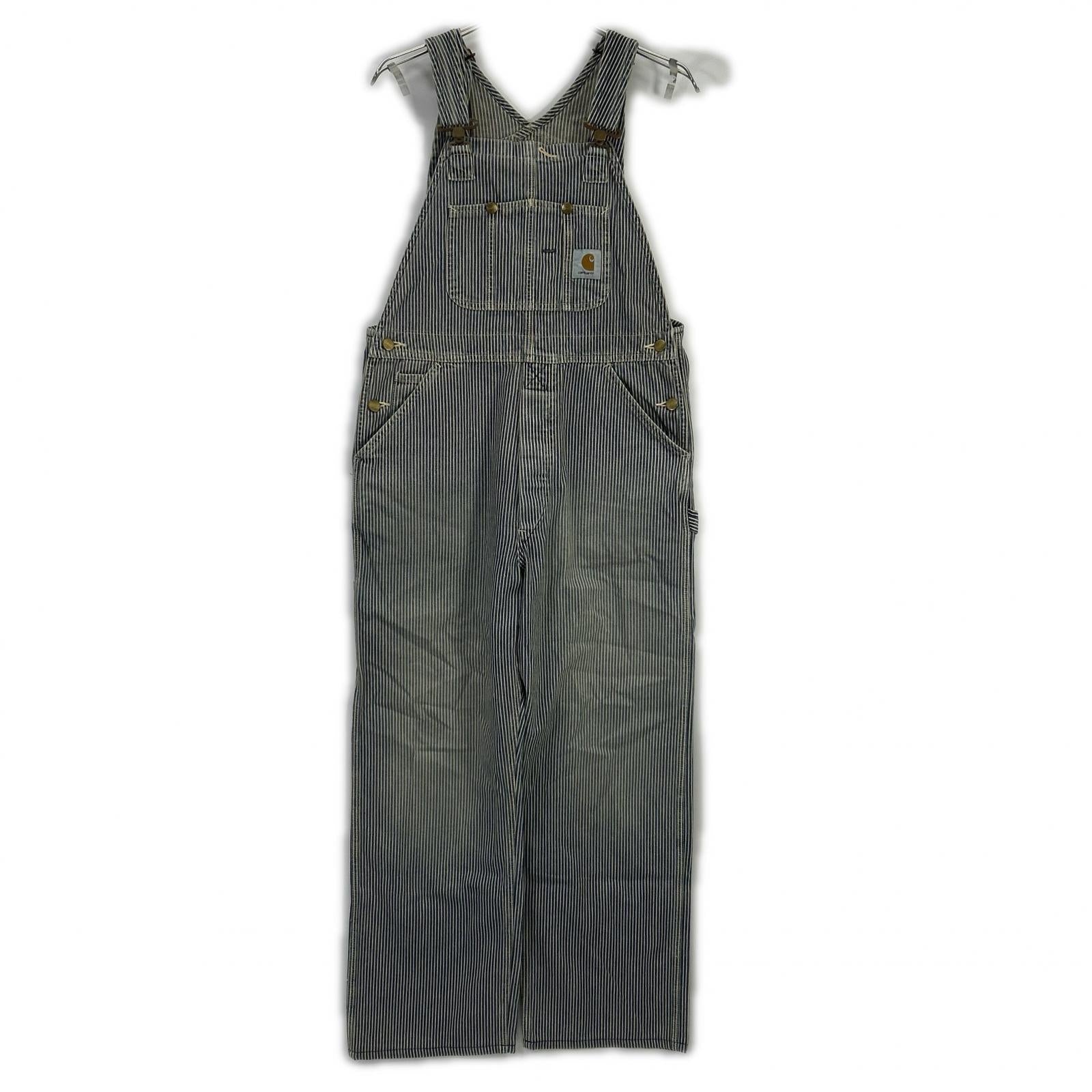 carhartt カーハート ブルー 90's USA製　ストライプ ヒッコリー　 オーバーオール オールインワン
