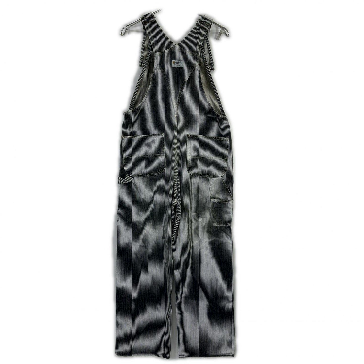 carhartt カーハート ブルー 90's USA製　ストライプ ヒッコリー　 オーバーオール オールインワン