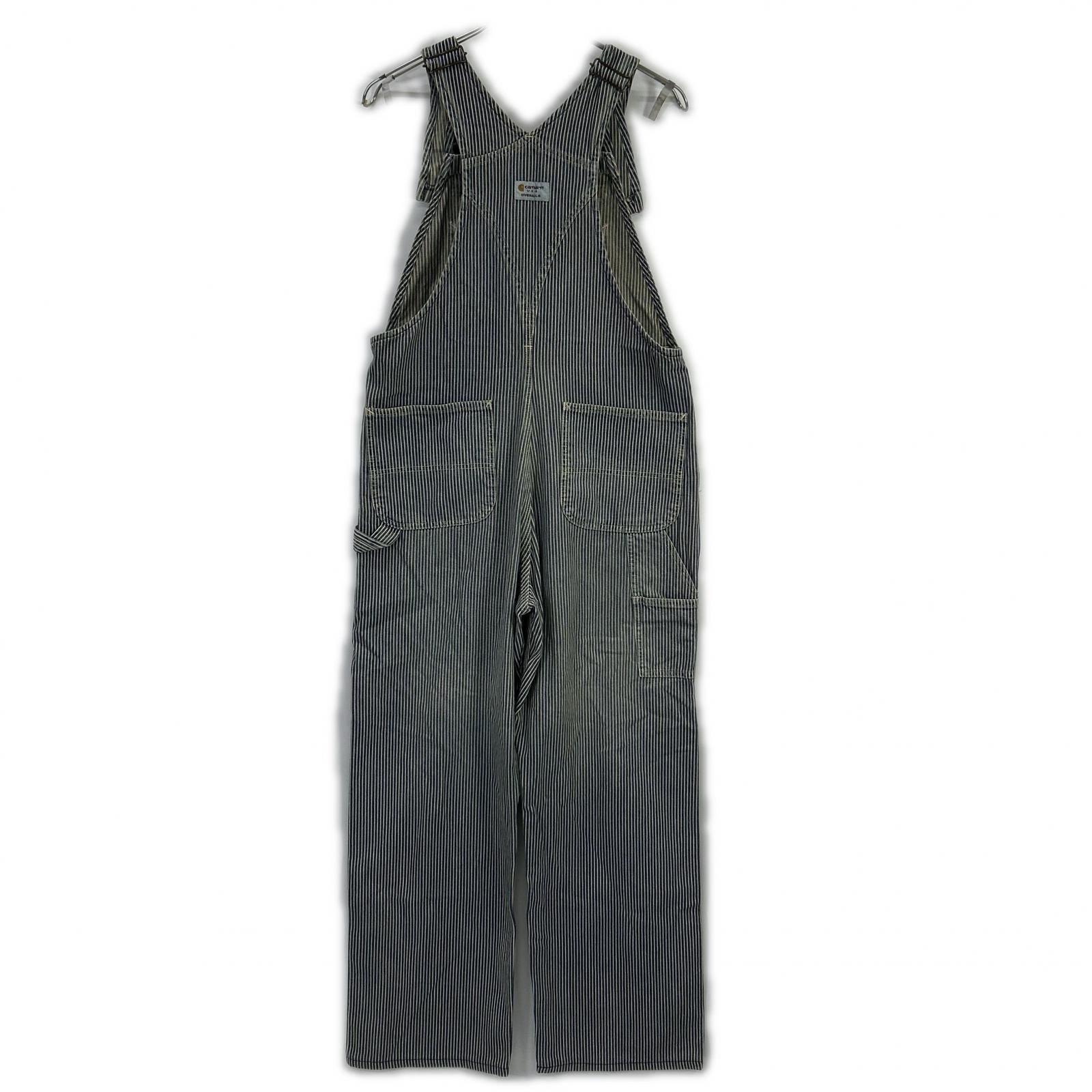 carhartt カーハート ブルー 90's USA製　ストライプ ヒッコリー　 オーバーオール オールインワン