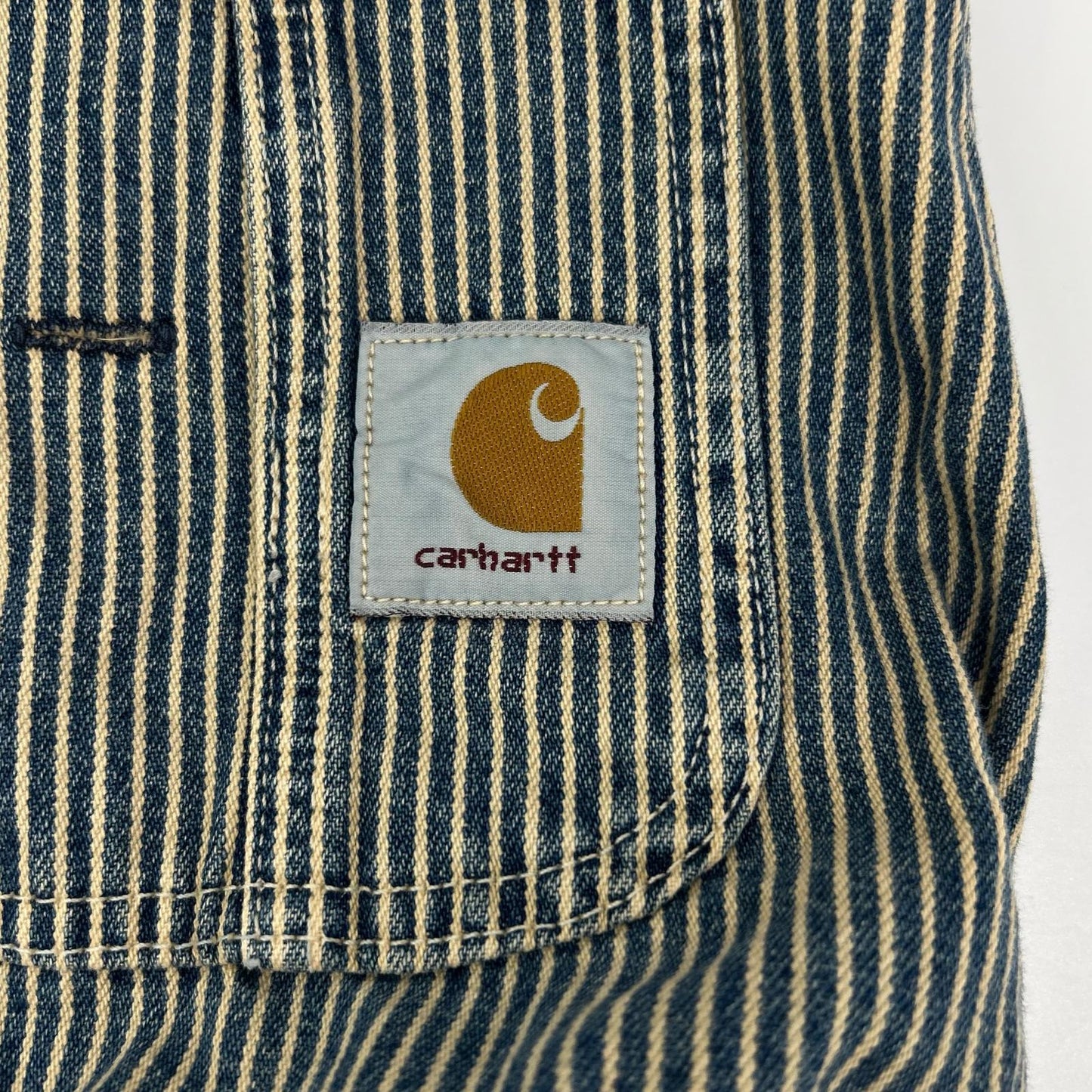 carhartt カーハート ブルー 90's USA製　ストライプ ヒッコリー　 オーバーオール オールインワン