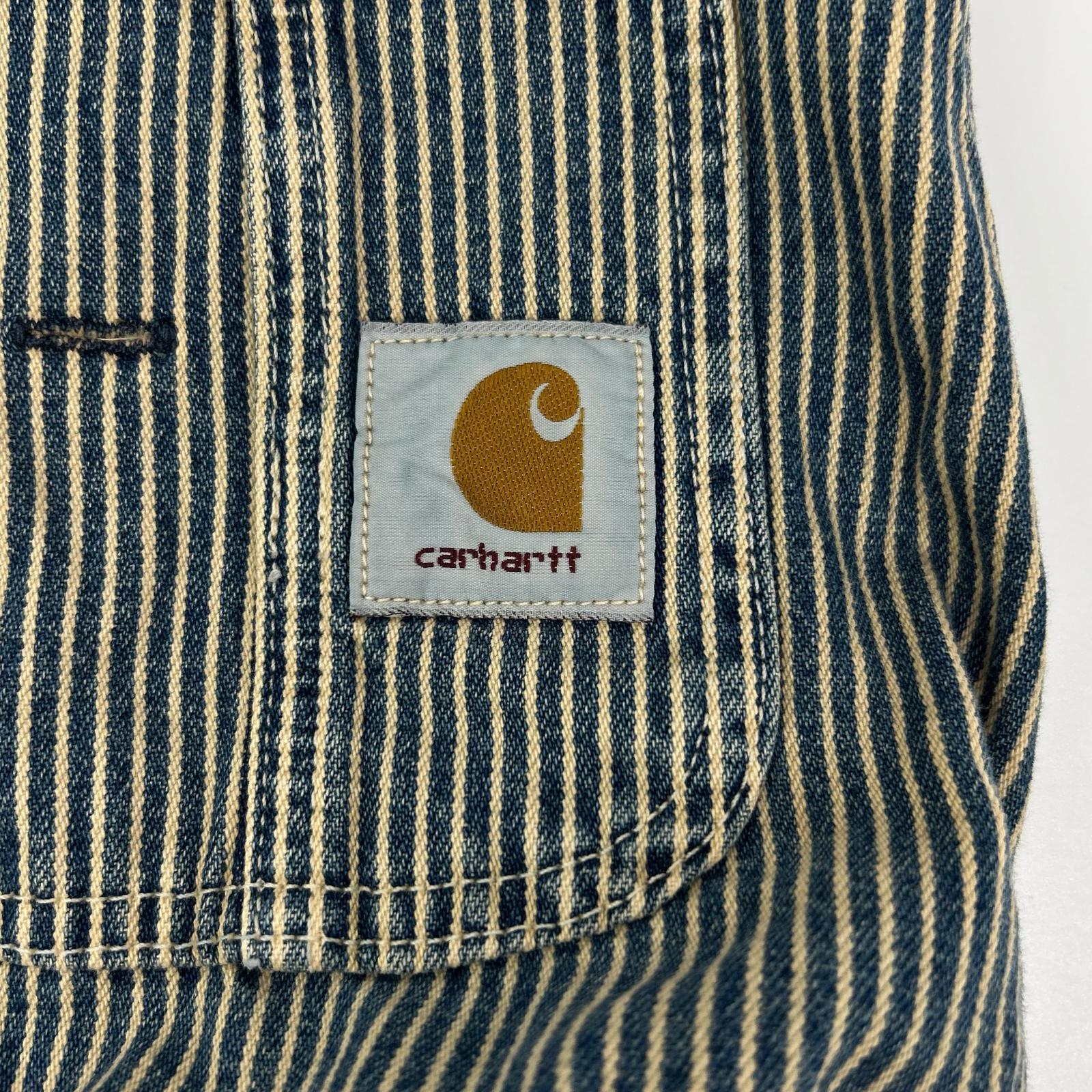 carhartt カーハート ブルー 90's USA製　ストライプ ヒッコリー　 オーバーオール オールインワン