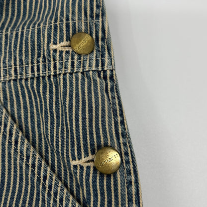 carhartt カーハート ブルー 90's USA製　ストライプ ヒッコリー　 オーバーオール オールインワン