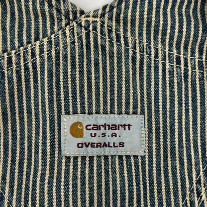 carhartt カーハート ブルー 90's USA製　ストライプ ヒッコリー　 オーバーオール オールインワン