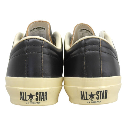 converse コンバース 新品同様 STAR&BARS US LEATHER ローカットスニーカー シューズ メンズ ブラック 25cm シューズ