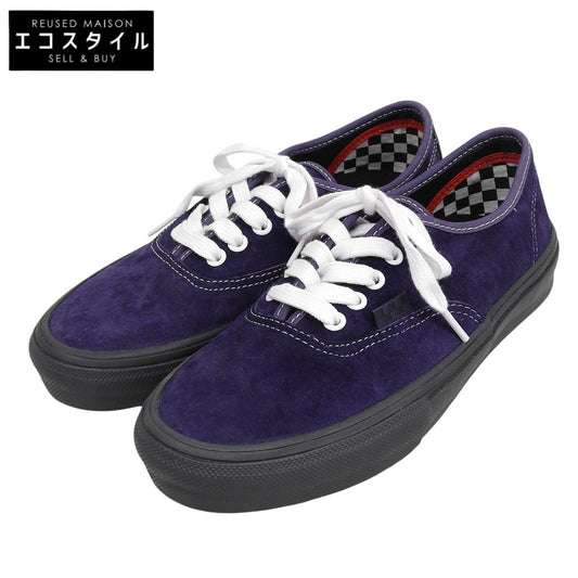 VANS バンズ 新品同様 AUTHENTIC スケート スエード スニーカー シューズ メンズ パープル 24.5cm シューズ