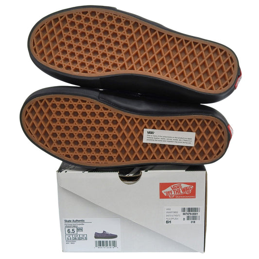 VANS バンズ 新品同様 AUTHENTIC スケート スエード スニーカー シューズ メンズ パープル 24.5cm シューズ