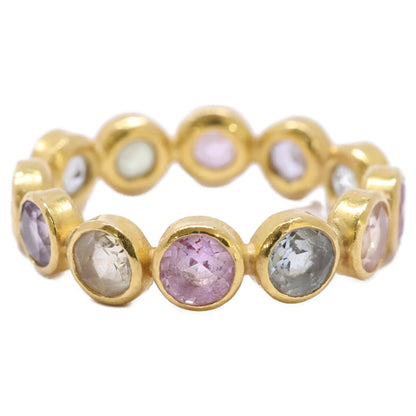 Marie-Helene de Taillac マリーエレーヌドゥタイヤック サファイア マルチカラーストーン ボリウッド バンド リング 指輪