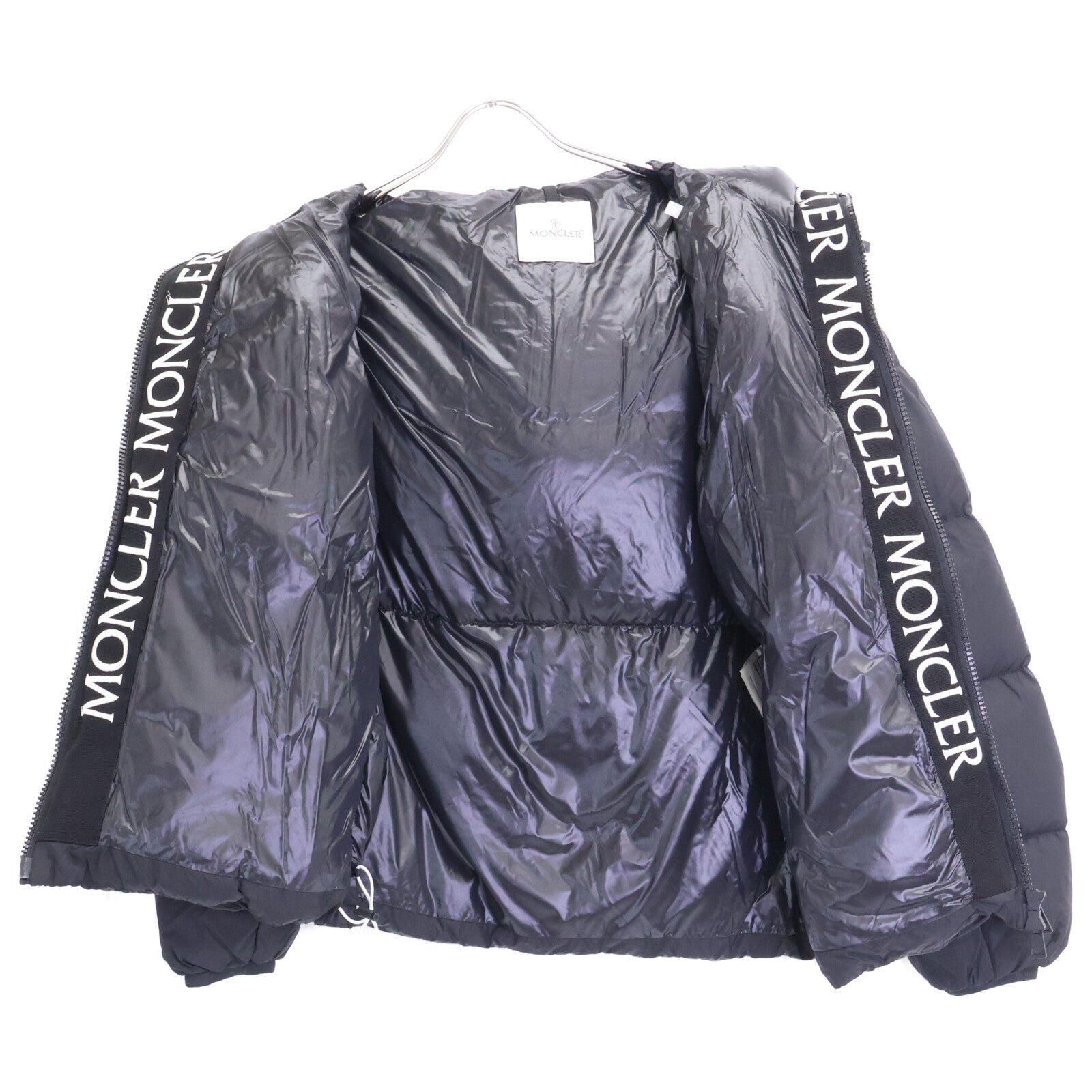 MONCLER モンクレール 【美品】MONTCLA モンクラ 内側ロゴ刺繍グログランテープ フーディダウンジャケット ジャケット