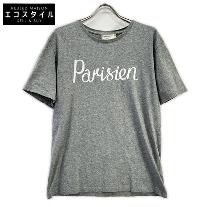 MAISON KITSUNE メゾンキツネ FW15U703 グレー Parisien 半袖Tシャツ トップス