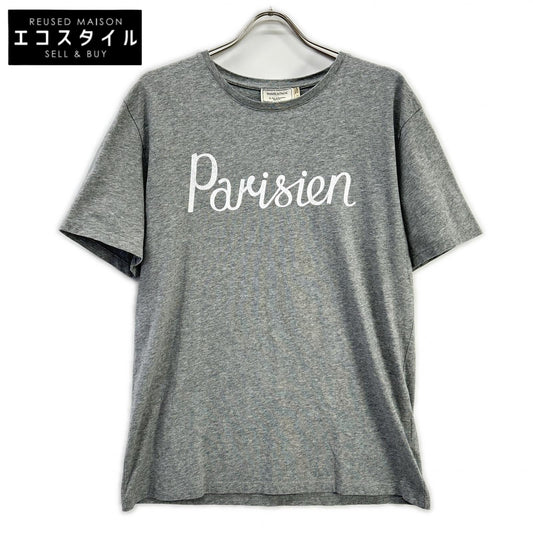 MAISON KITSUNE メゾンキツネ FW15U703 グレー Parisien 半袖Tシャツ トップス