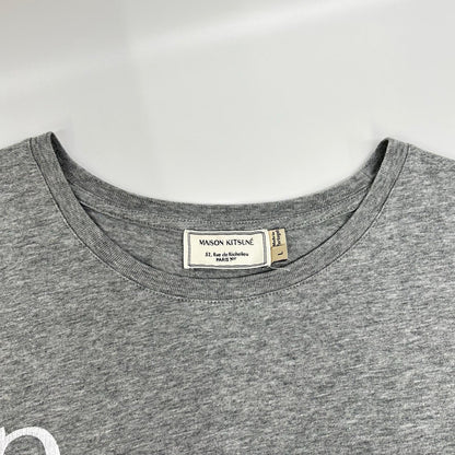 MAISON KITSUNE メゾンキツネ FW15U703 グレー Parisien 半袖Tシャツ トップス