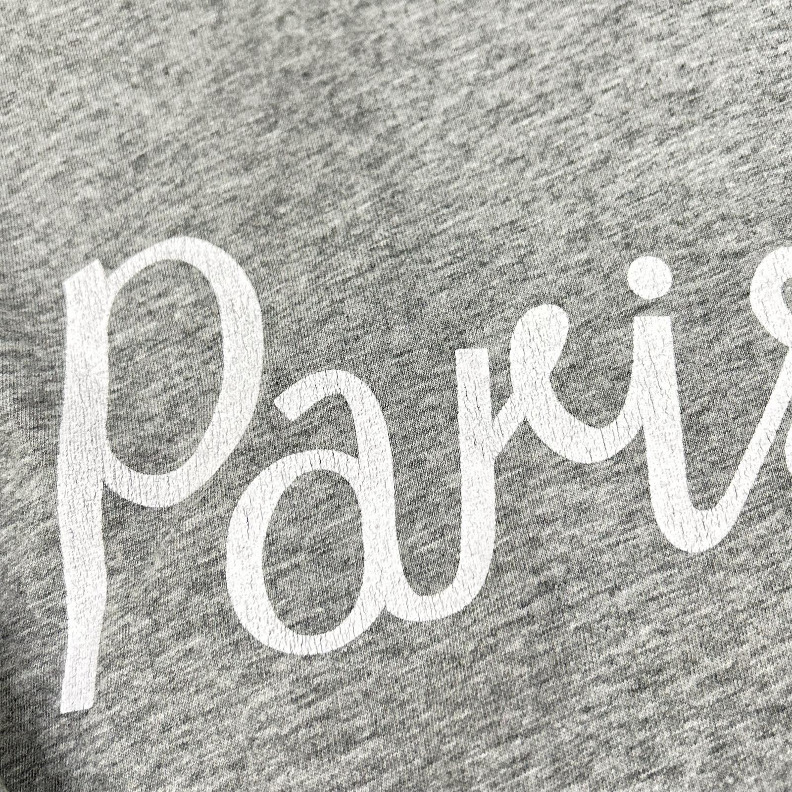 MAISON KITSUNE メゾンキツネ FW15U703 グレー Parisien 半袖Tシャツ トップス