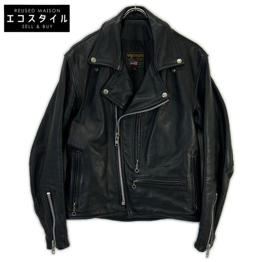 VANSON バンソン USA製 ドミネーター ブラック ダブルライダースジャケット ジャケット