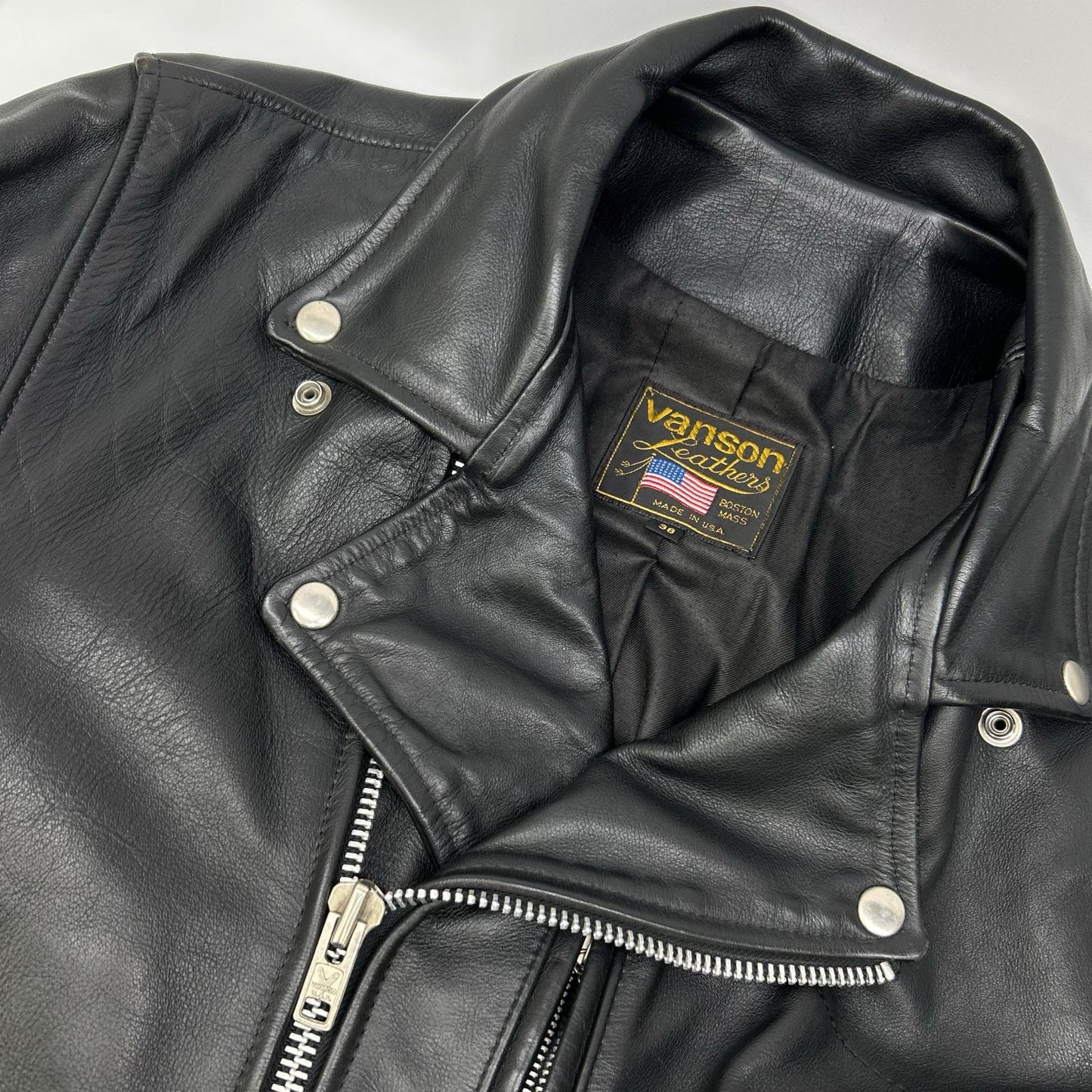 VANSON 范森 美国制造 Dominator 黑色双排扣机车夹克 夹克