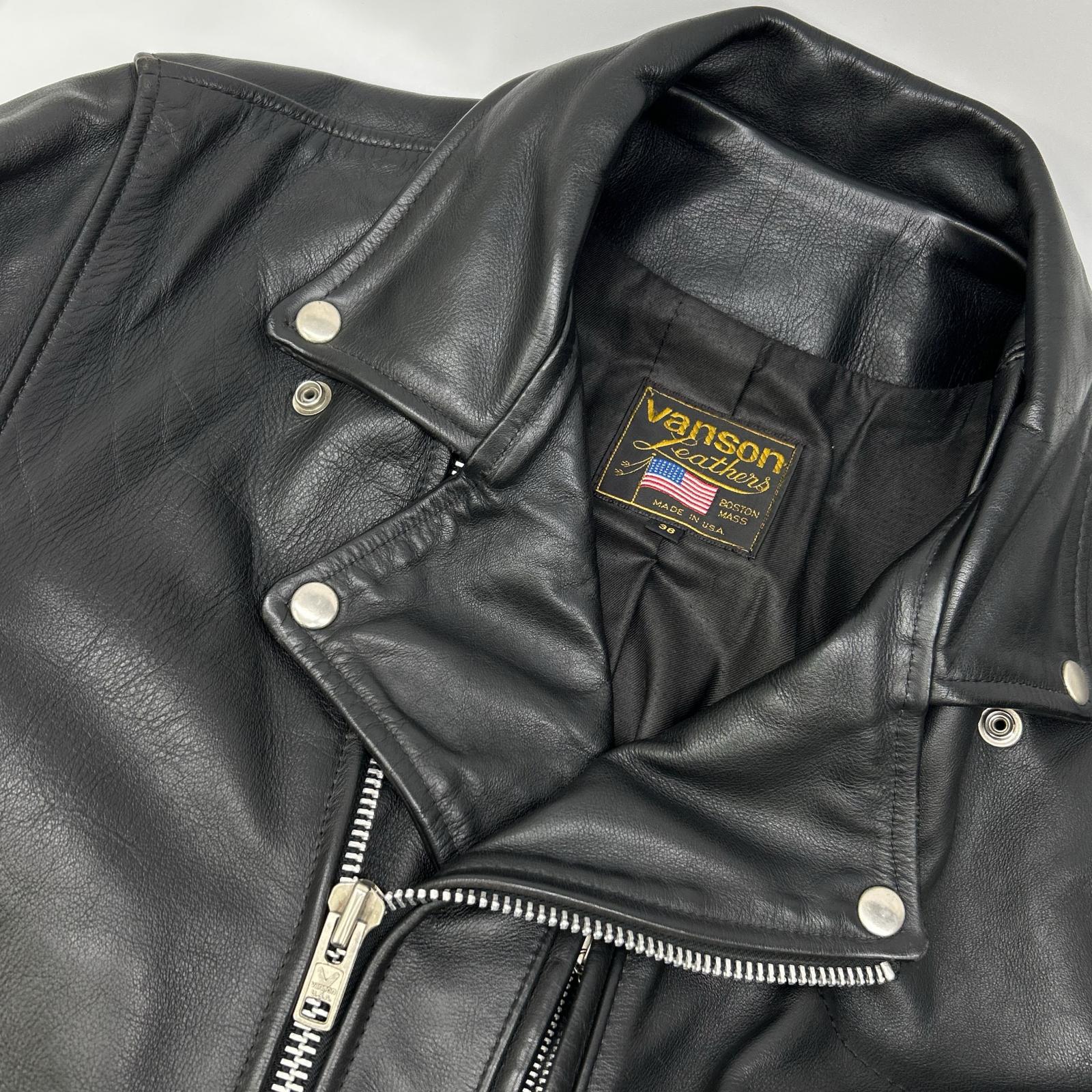 VANSON 范森 美国制造 Dominator 黑色双排扣机车夹克 夹克