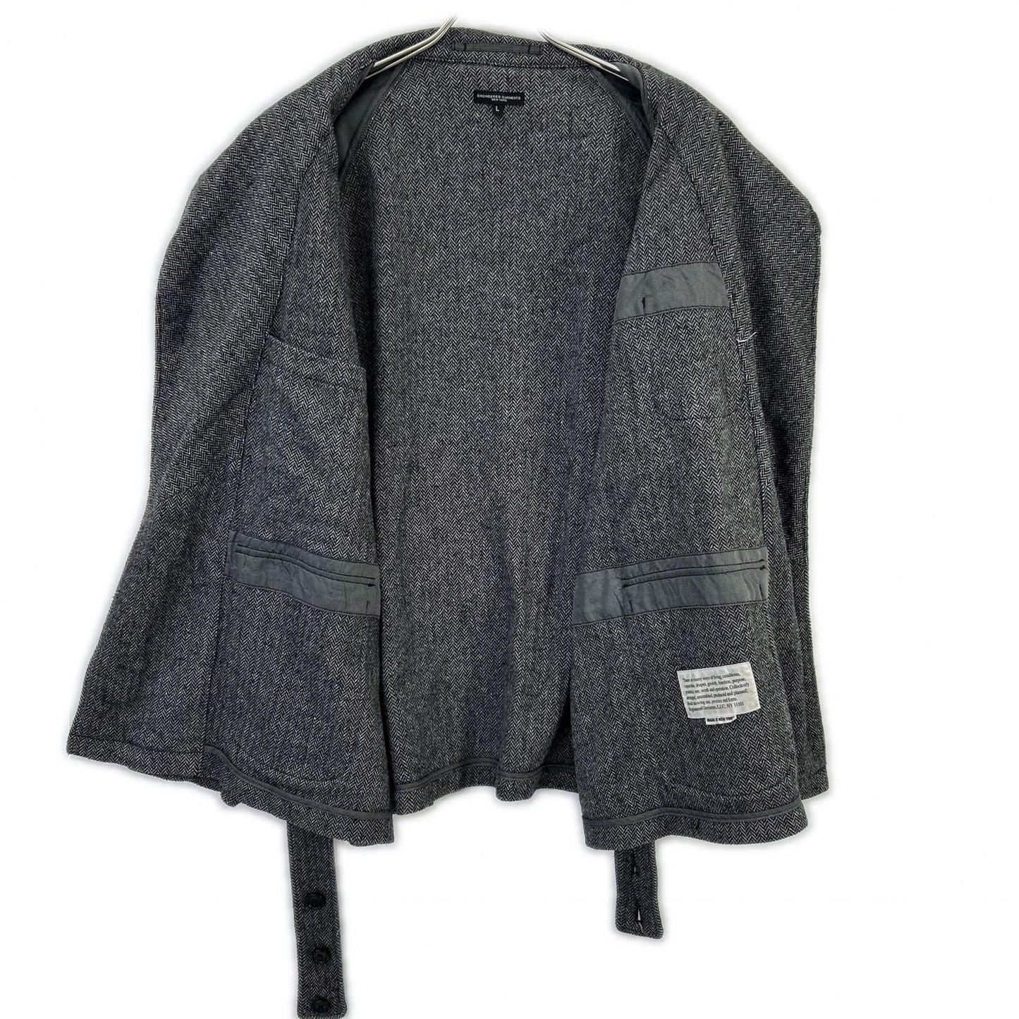 Engineered Garments 24AW 灰色 Smoking Jacket 人字纹夹克 夹克