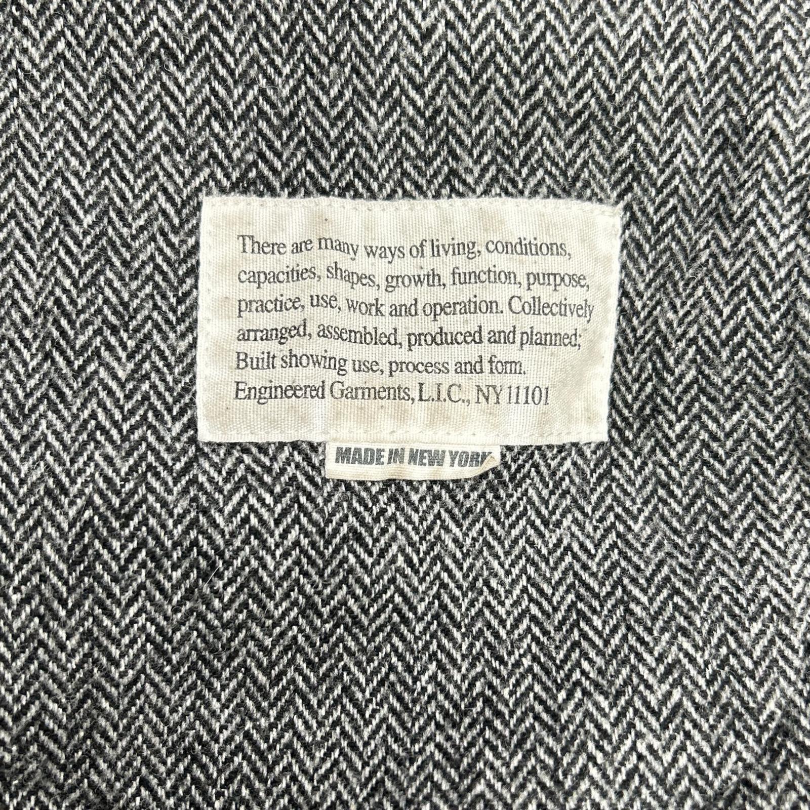 Engineered Garments エンジニアードガーメンツ 24AW グレー Smoking Jacket スモーキングヘリンボーンジャケット ジャケット