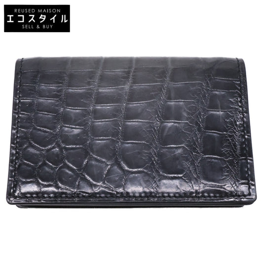 YUHAKU ユハク 【美品】YFA163 クロコダイル名刺入れ カードケース