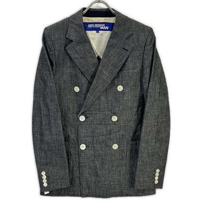 JUNYA WATANABE MAN ジュンヤワタナベマン 02年 WG-J050 グレー ダブルテーラードジャケット ジャケット