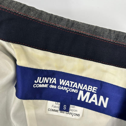 JUNYA WATANABE MAN ジュンヤワタナベマン 02年 WG-J050 グレー ダブルテーラードジャケット ジャケット
