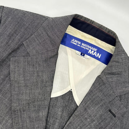 JUNYA WATANABE MAN ジュンヤワタナベマン 02年 WG-J050 グレー ダブルテーラードジャケット ジャケット