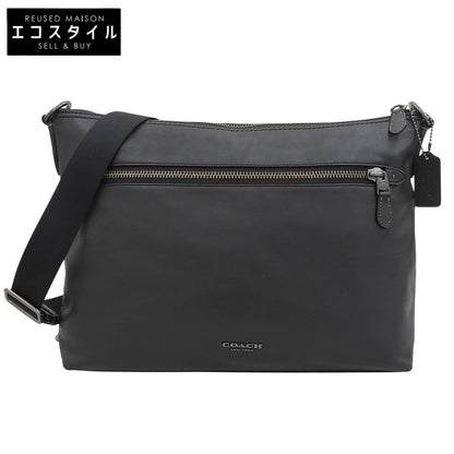 COACH コーチ 美品 グラハム レザー ショルダーバッグ メンズ ブラック F72511 ショルダーバッグ