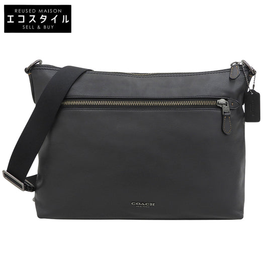 COACH コーチ 美品 グラハム レザー ショルダーバッグ メンズ ブラック F72511 ショルダーバッグ