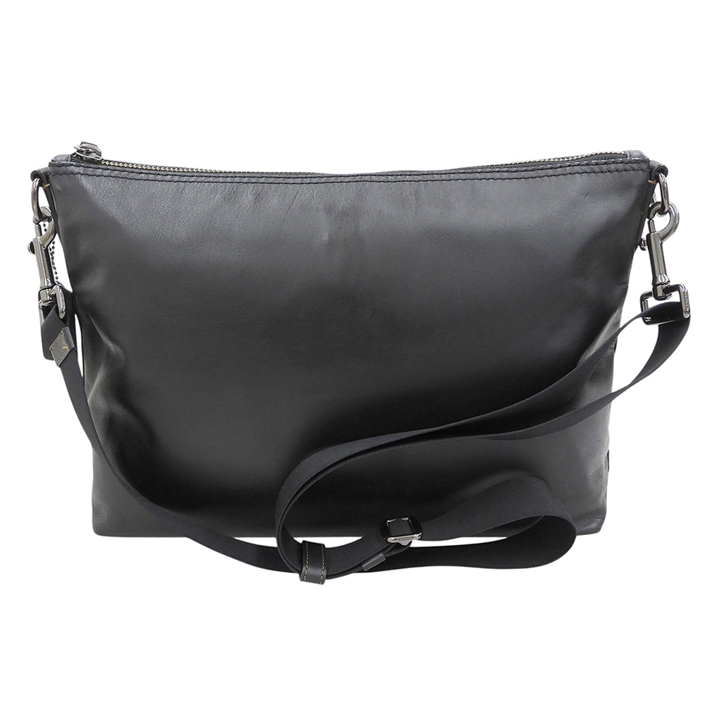 COACH コーチ 美品 グラハム レザー ショルダーバッグ メンズ ブラック F72511 ショルダーバッグ