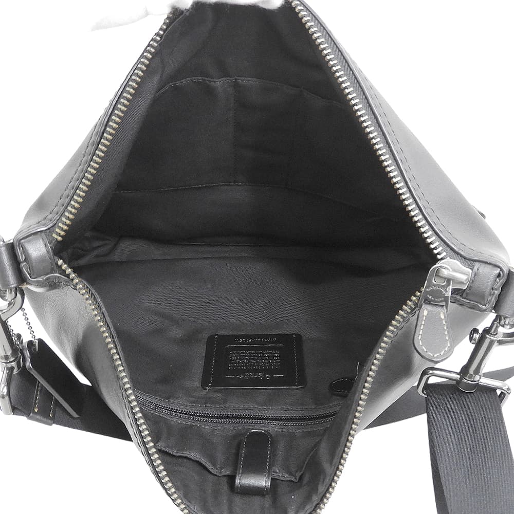COACH コーチ 美品 グラハム レザー ショルダーバッグ メンズ ブラック F72511 ショルダーバッグ