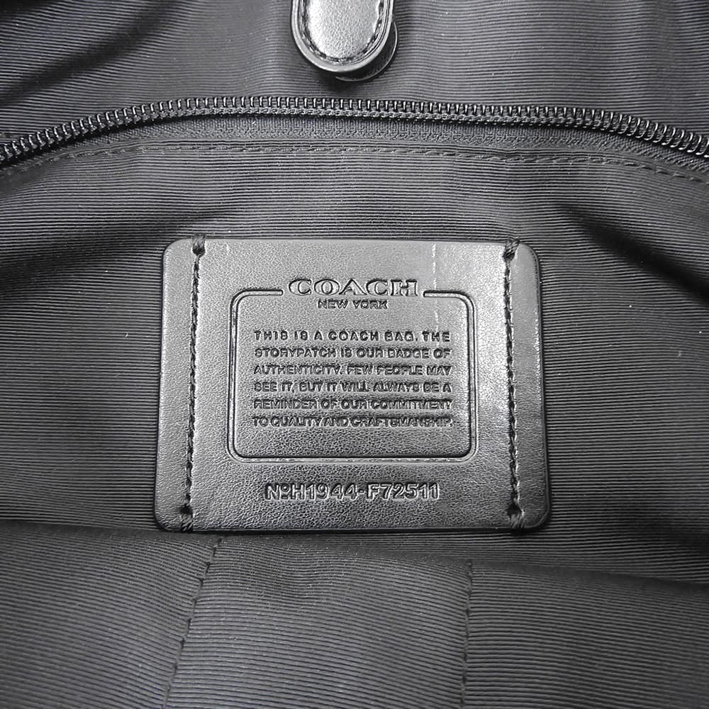 COACH コーチ 美品 グラハム レザー ショルダーバッグ メンズ ブラック F72511 ショルダーバッグ