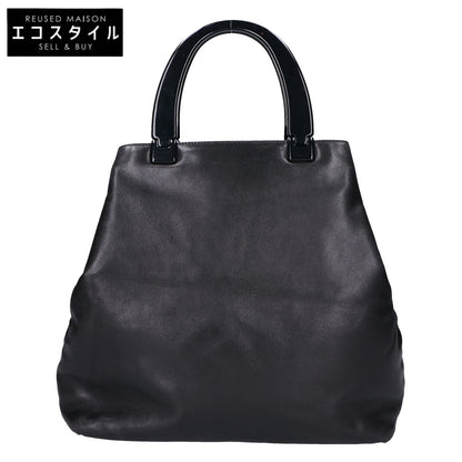 PRADA プラダ B8235 NAPPA プラスチックハンドル ナッパレザー ハンドバッグ