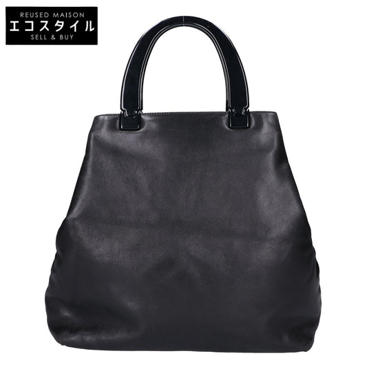 PRADA プラダ B8235 NAPPA プラスチックハンドル ナッパレザー ハンドバッグ