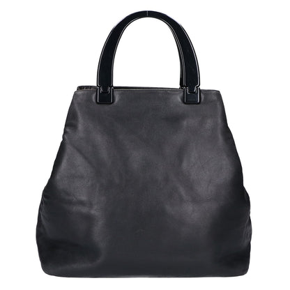 PRADA プラダ B8235 NAPPA プラスチックハンドル ナッパレザー ハンドバッグ
