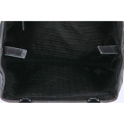PRADA プラダ B8235 NAPPA プラスチックハンドル ナッパレザー ハンドバッグ