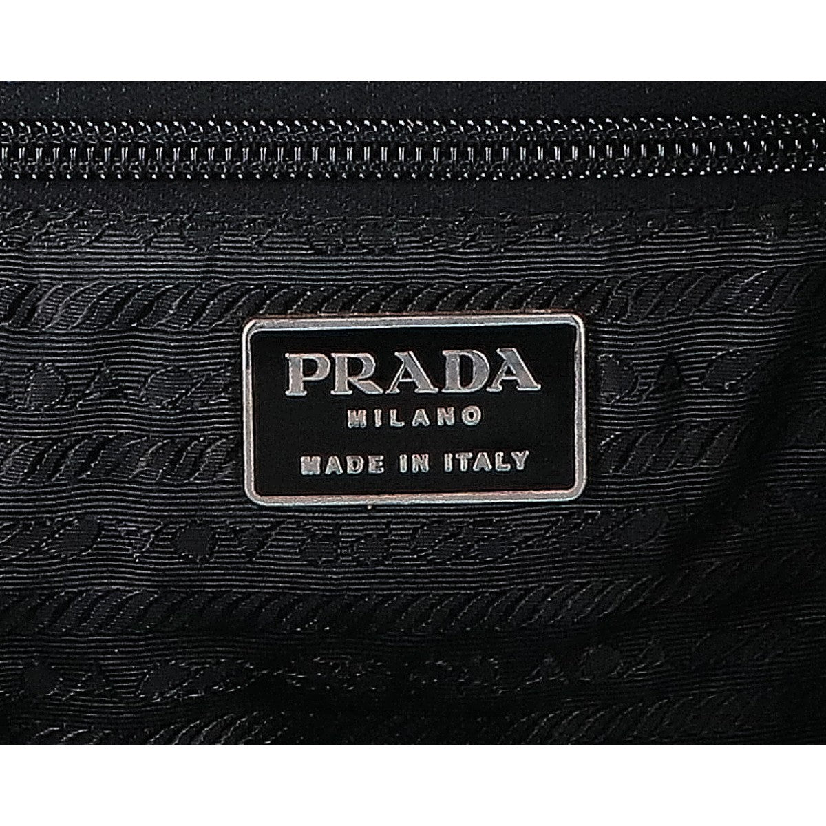 PRADA プラダ B8235 NAPPA プラスチックハンドル ナッパレザー ハンドバッグ