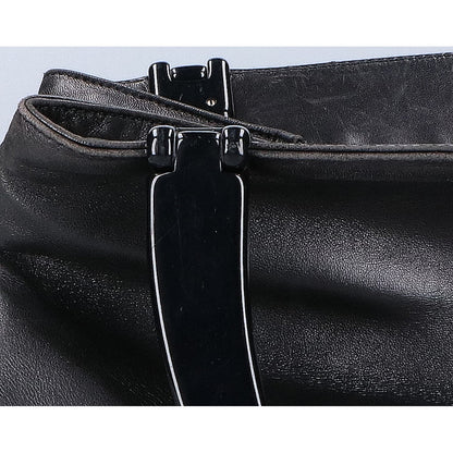 PRADA プラダ B8235 NAPPA プラスチックハンドル ナッパレザー ハンドバッグ