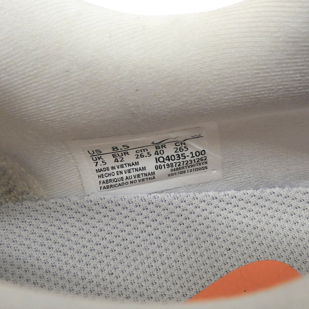 NIKE ナイキ Vomero Premium Sail/Coconut Milk/Total Orange シューズ メンズ ホワイト/オレンジ 26.5cm IQ4035-100 シューズ